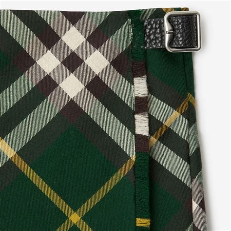 come indossare un kilt burberry|Wool Kilt in Ivy .